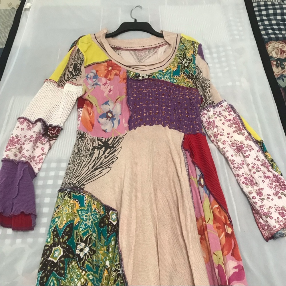 Lagenlook Patchwork Handmade Dress